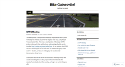 Desktop Screenshot of bikegainesville.wordpress.com