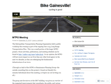 Tablet Screenshot of bikegainesville.wordpress.com