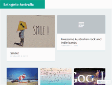 Tablet Screenshot of letsgotoaustralia.wordpress.com