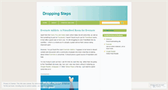 Desktop Screenshot of droppingsteps.wordpress.com