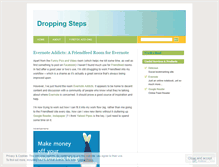 Tablet Screenshot of droppingsteps.wordpress.com