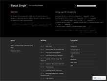 Tablet Screenshot of binodasingh.wordpress.com