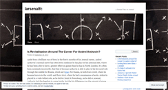 Desktop Screenshot of larsenalfc.wordpress.com