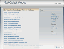 Tablet Screenshot of mockcyclist.wordpress.com