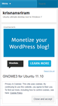 Mobile Screenshot of linuxkrishnan.wordpress.com