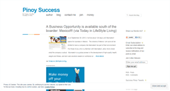 Desktop Screenshot of pinoysuccess.wordpress.com
