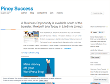 Tablet Screenshot of pinoysuccess.wordpress.com