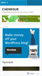 Mobile Screenshot of cheneque.wordpress.com
