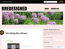 Tablet Screenshot of bredesigned.wordpress.com