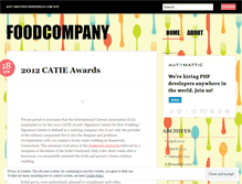 Tablet Screenshot of foodcompany.wordpress.com