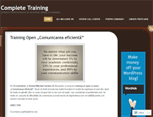 Tablet Screenshot of completetraining.wordpress.com