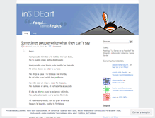 Tablet Screenshot of insideart.wordpress.com