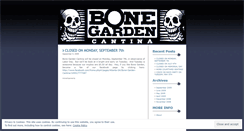 Desktop Screenshot of bonegardencantina.wordpress.com