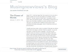 Tablet Screenshot of musingnewviews.wordpress.com