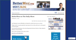 Desktop Screenshot of bettermenblog.wordpress.com