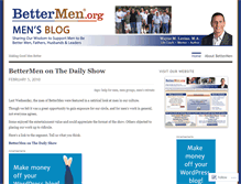 Tablet Screenshot of bettermenblog.wordpress.com