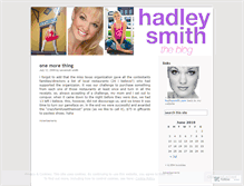 Tablet Screenshot of hadleysmith.wordpress.com