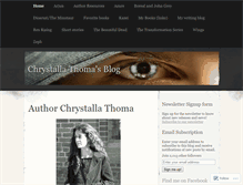 Tablet Screenshot of chrystallathoma.wordpress.com