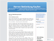 Tablet Screenshot of bekleidungkaufen.wordpress.com