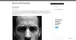 Desktop Screenshot of beginningphotography.wordpress.com