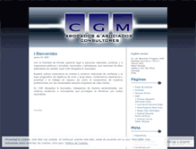 Tablet Screenshot of cgmabogados.wordpress.com