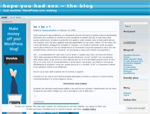Tablet Screenshot of hopeyouhadsex.wordpress.com