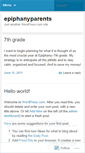 Mobile Screenshot of epiphanyparents.wordpress.com