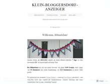 Tablet Screenshot of kleinbloganzeiger.wordpress.com