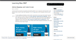 Desktop Screenshot of maxingmsp.wordpress.com