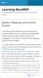 Mobile Screenshot of maxingmsp.wordpress.com