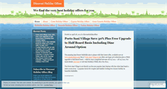 Desktop Screenshot of discountholidayoffers.wordpress.com