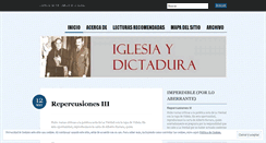 Desktop Screenshot of iglesiaydictadura.wordpress.com