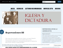 Tablet Screenshot of iglesiaydictadura.wordpress.com