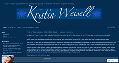 Desktop Screenshot of kristin17weisell.wordpress.com