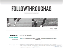 Tablet Screenshot of followthroughag.wordpress.com