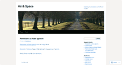 Desktop Screenshot of airnspace.wordpress.com