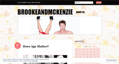 Desktop Screenshot of brookeandmckenzie.wordpress.com