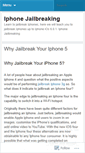 Mobile Screenshot of howtoiphonejailbreak.wordpress.com