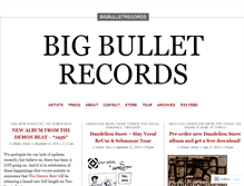 Tablet Screenshot of bigbulletrecords.wordpress.com