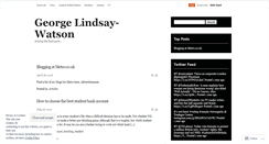 Desktop Screenshot of georgelindsaywatson.wordpress.com