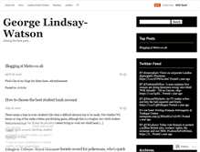 Tablet Screenshot of georgelindsaywatson.wordpress.com