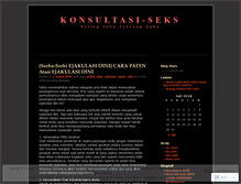 Tablet Screenshot of konsultasiseks.wordpress.com