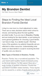 Mobile Screenshot of mybrandondentist.wordpress.com