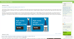 Desktop Screenshot of education4kid.wordpress.com