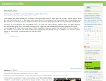 Tablet Screenshot of education4kid.wordpress.com