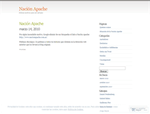 Tablet Screenshot of nacionapache.wordpress.com