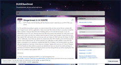 Desktop Screenshot of dudesandroid.wordpress.com