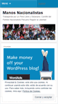 Mobile Screenshot of manosnacionalistas.wordpress.com