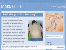 Tablet Screenshot of makeitfit12.wordpress.com