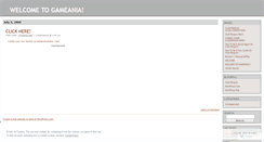 Desktop Screenshot of gameania.wordpress.com
